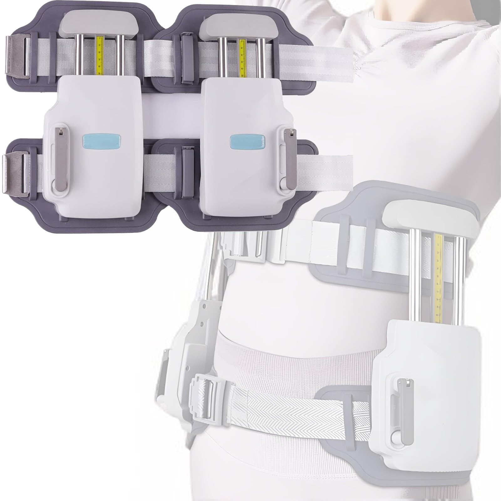 Lower Back Traction Devices for Home Use, Spinal Decompression Belt Bilateral Synchronization And Dynamically Adjustable, Stretcher for Lower Back Pain Relief