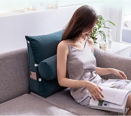 Miniatura 7 de Cojín de espalda de cuña para sofá, almohadas lumbares, almohadas decorativas con soporte para el cuello, mejora la postura y evita el dolor de