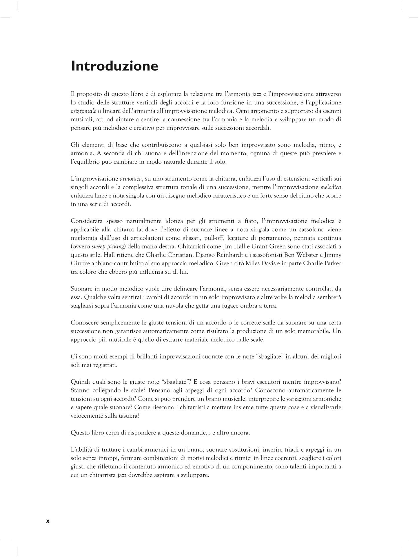 Improvvisazione jazz per chitarra. Un approccio armonico