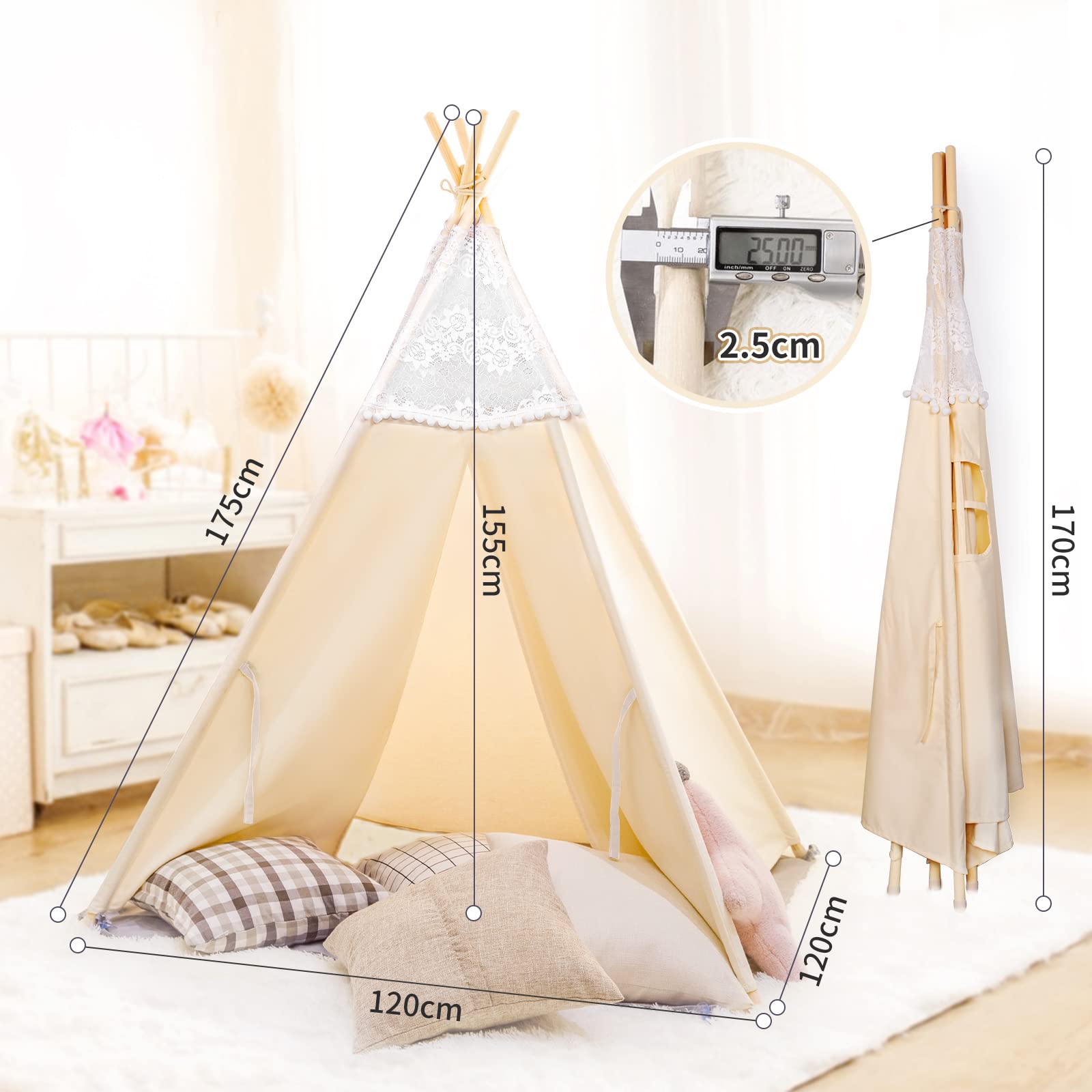 Amazon | besrey ☆プリンセステント☆ キッズテント miniハウス 秘密