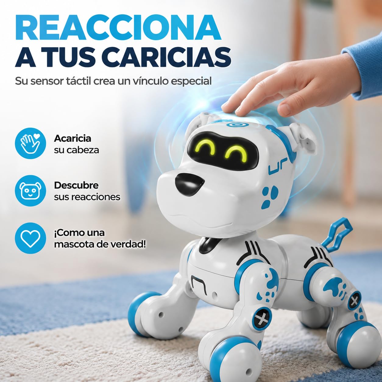 Xtrem Bots - Bobby | Perro Robot | Perro Robot Inteligente | Robots Juguete | Robots Programable Niños | Juguetes Niños 5 Años | Regalos para Niños 5 Años O Más