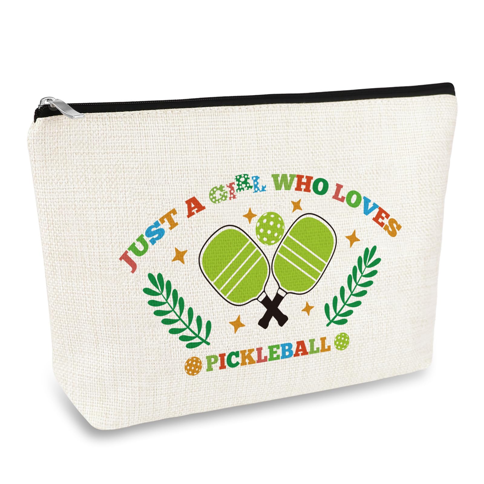 Pickleball Girls Gifts Pickleball Lover Gift Makeup Bag Pickle Ball Themed Cosmetic Bag Pickle Ball Player Gifts Birthday Graduation Gift for Women