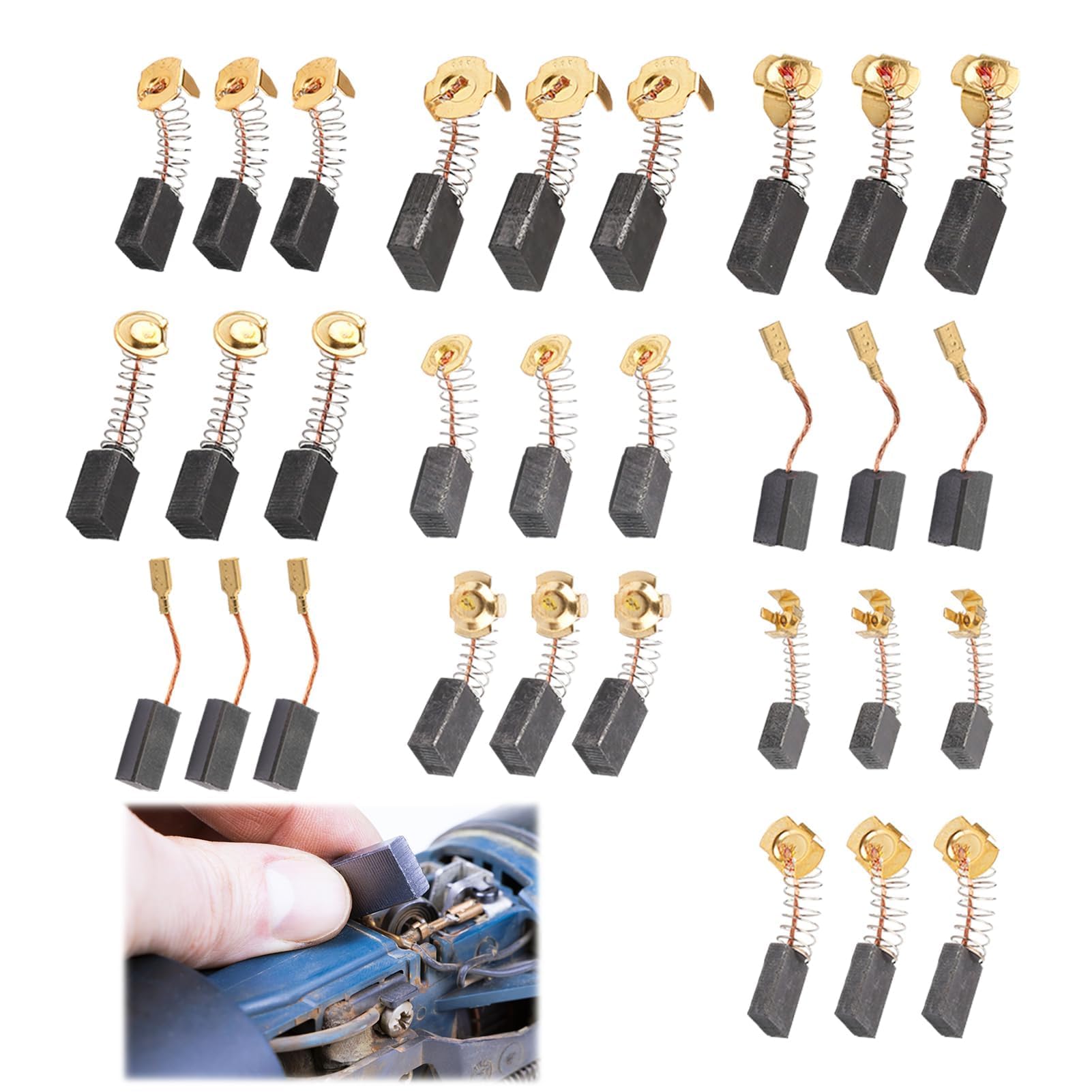Kohlebürsten 6x12x17mm – 10 Stück Für Elektrow Produktbild-Vorschau 2