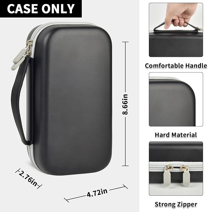 Estuche rígido para lápiz 3D PAIYULE negro miniatura 3