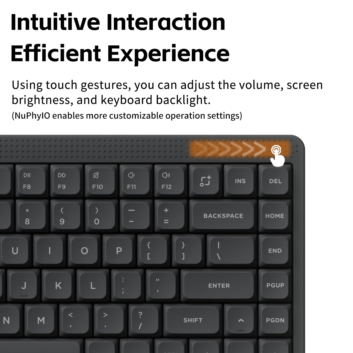 nuphy Node75 Wireless Mechanical Keyboard, 75% Hot-Swappable
