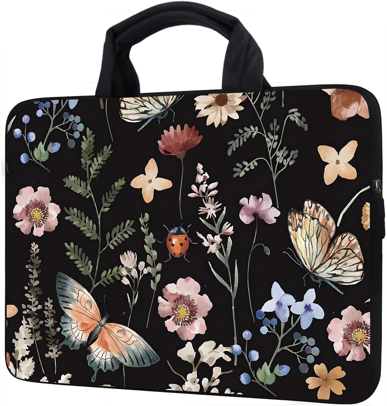 15 Inch Laptop Sleeve Carrying Bag Neoprene Sleeve Tote Tablet Cover Notebook Briefcase Bag with Handle (GHFC-037) - Image 2