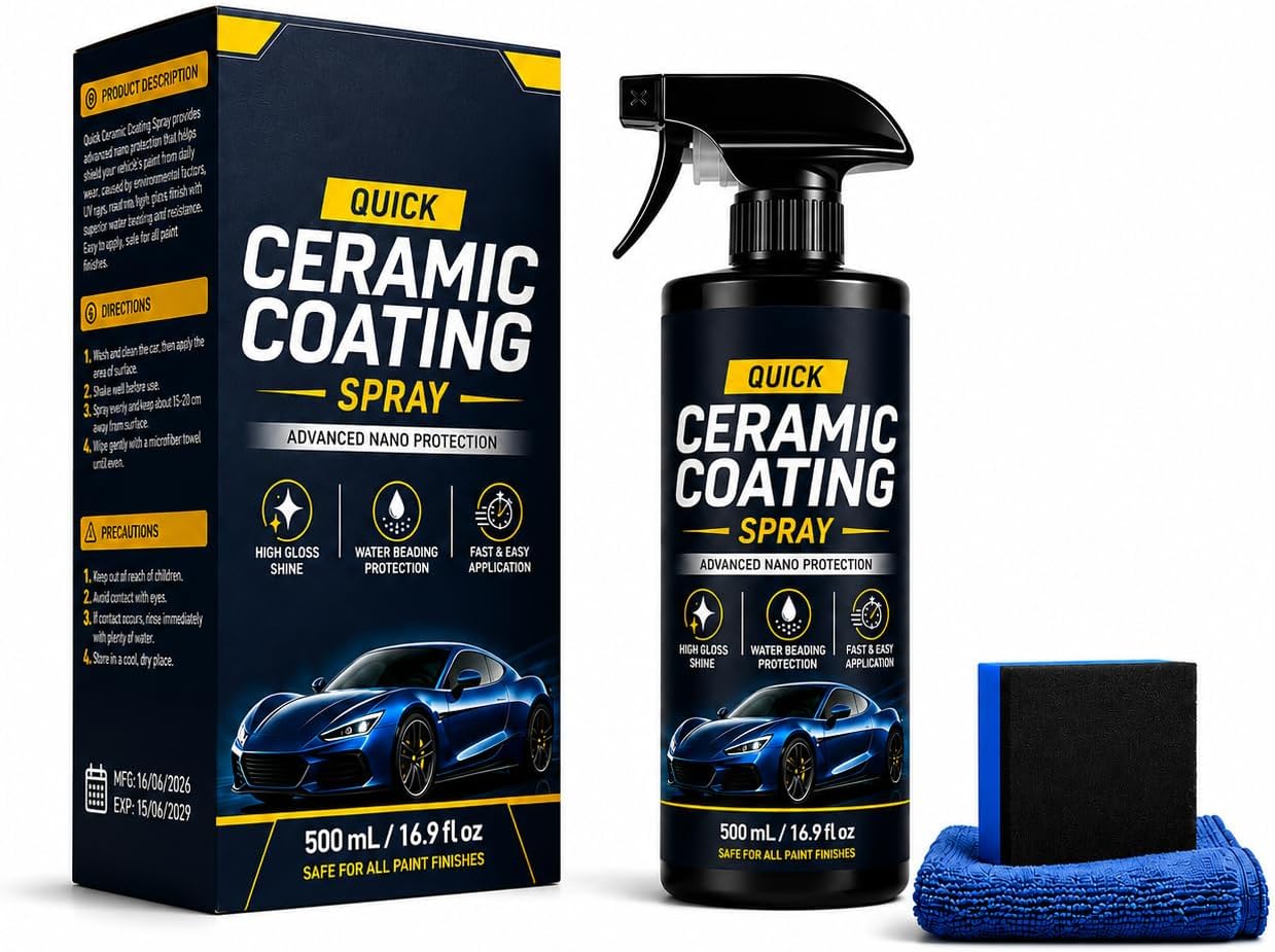 Quick Effect Coating Agent for Car, Ceramic Coating Spray - 1PACK