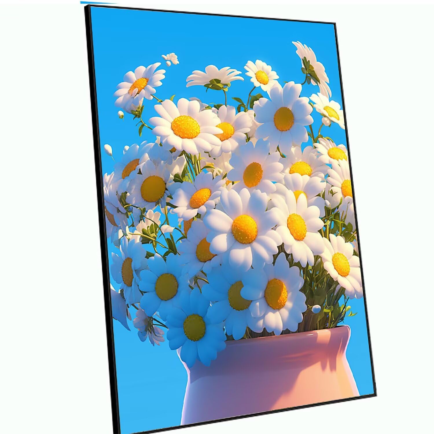 Diament Malarstwo Sen Diament Malarstwo Dorosły Duży XXL 90x60cm 5D Flower Painting Diament Zestaw Kryształowy Zestaw Rzemiosła z akcesoriami do dekoracji ścian, Kreatywny wypoczynek Dorosły Kobieta