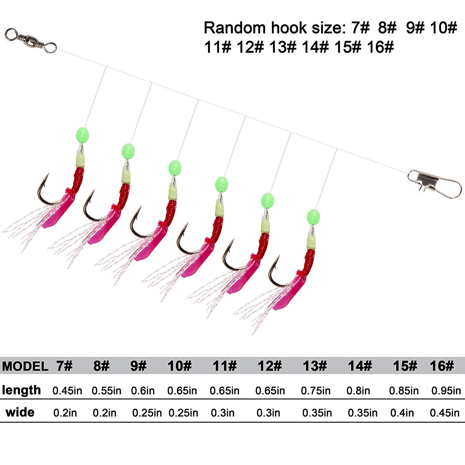 Matzuo Rig Fishing Hooks Sabiki Fishing Rigs 10-Pack Fishing Sabiki ...
