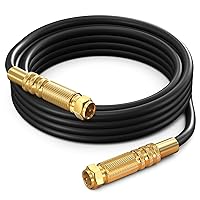 Vista 12 de Cable coaxial RG6, triple blindado, cable de cobre sin oxígeno para TV, Internet y más de 25 pies, color negro