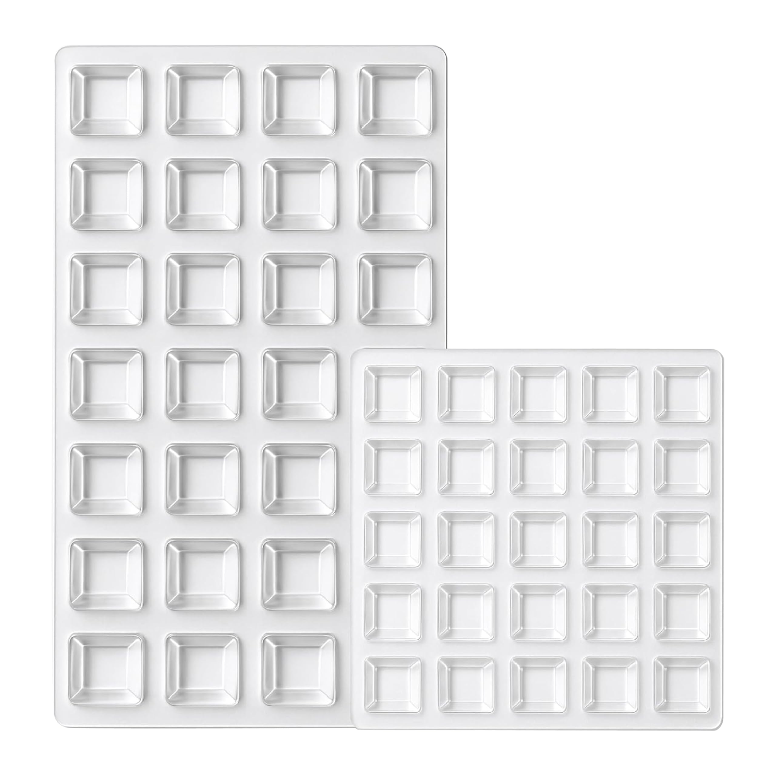 Clear Rubber Feet (53 Pack) Self Stick Bumper Pads - Made in USA - Adhesive Tall Square Bumpers for Electronics, Speakers, Laptop, Appliances, Furniture, Computers