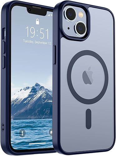 Miniatura 154 de SUPFINE - Funda magnética para iPhone 14 Pro Max (compatible con MagSafe), (protección contra caídas de grado militar de 10 pies), delgada, Negro