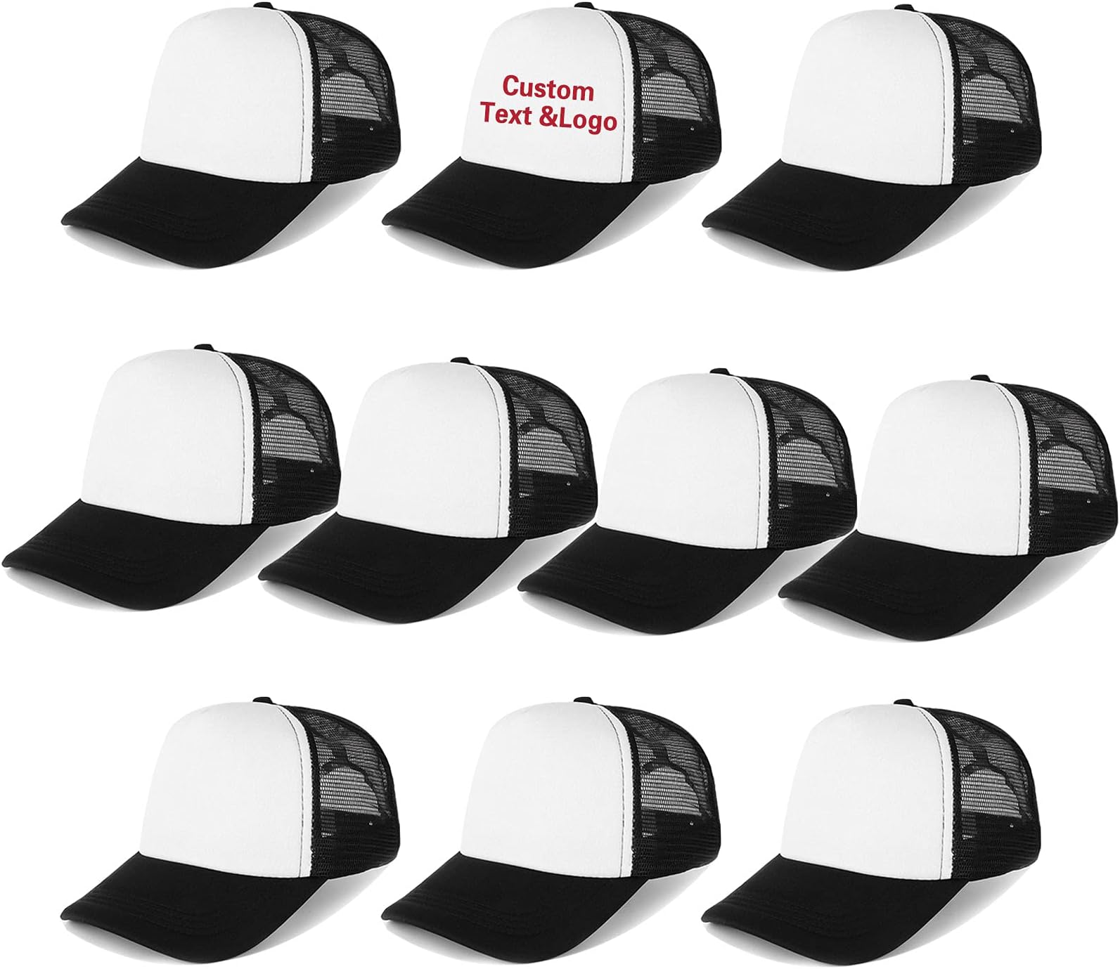 UltrafunUnisex Sublimation Blank Mesh Baseball Cap Polyester Mesh Trucker Hat