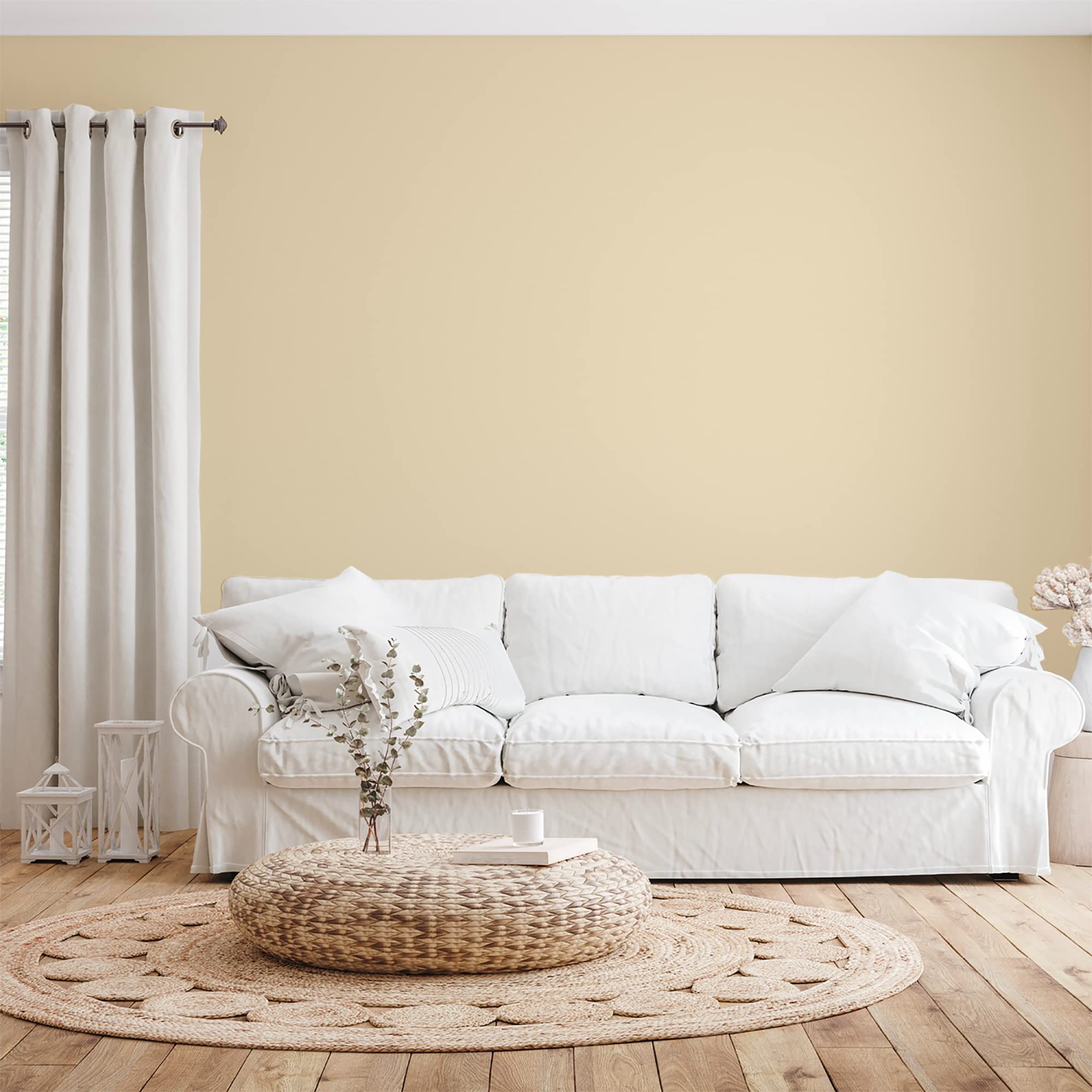 BOX DECO COULEURS Natura naturalna farba ścienna, ekologiczna, matowa, do wnętrz, 1 l, kość słoniowa beż
