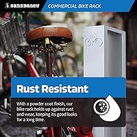 Vista 9 de Sandbaggy Portabicicletas comerciales Diseño rectangular moderno Instalación en el suelo (pernos de anclaje incluidos) Aluminio fundido