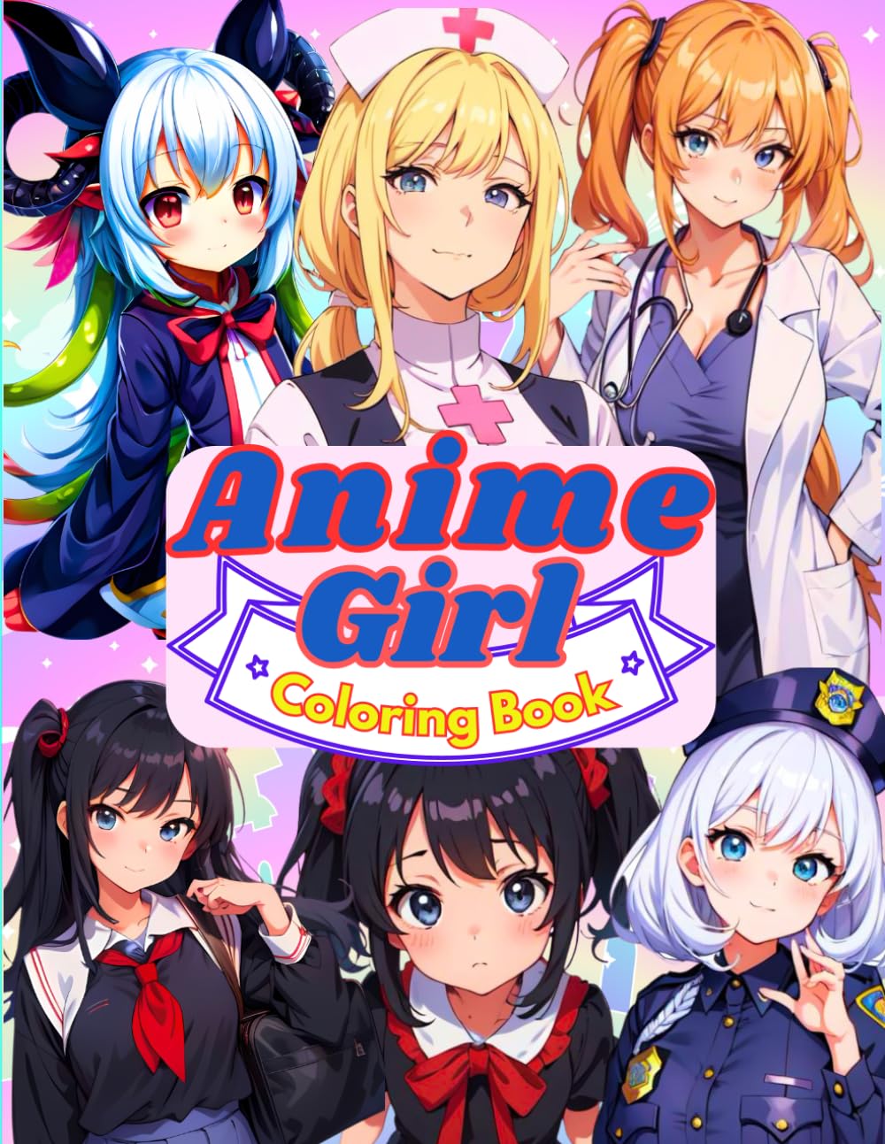 Kawai Anime Girls Coloring Book Volume 2 for kids, teens and adults: 55 Stunning different archetype anime girl coloring pages for beginners and ... ... Anime Girls for you to Fill them to Life)