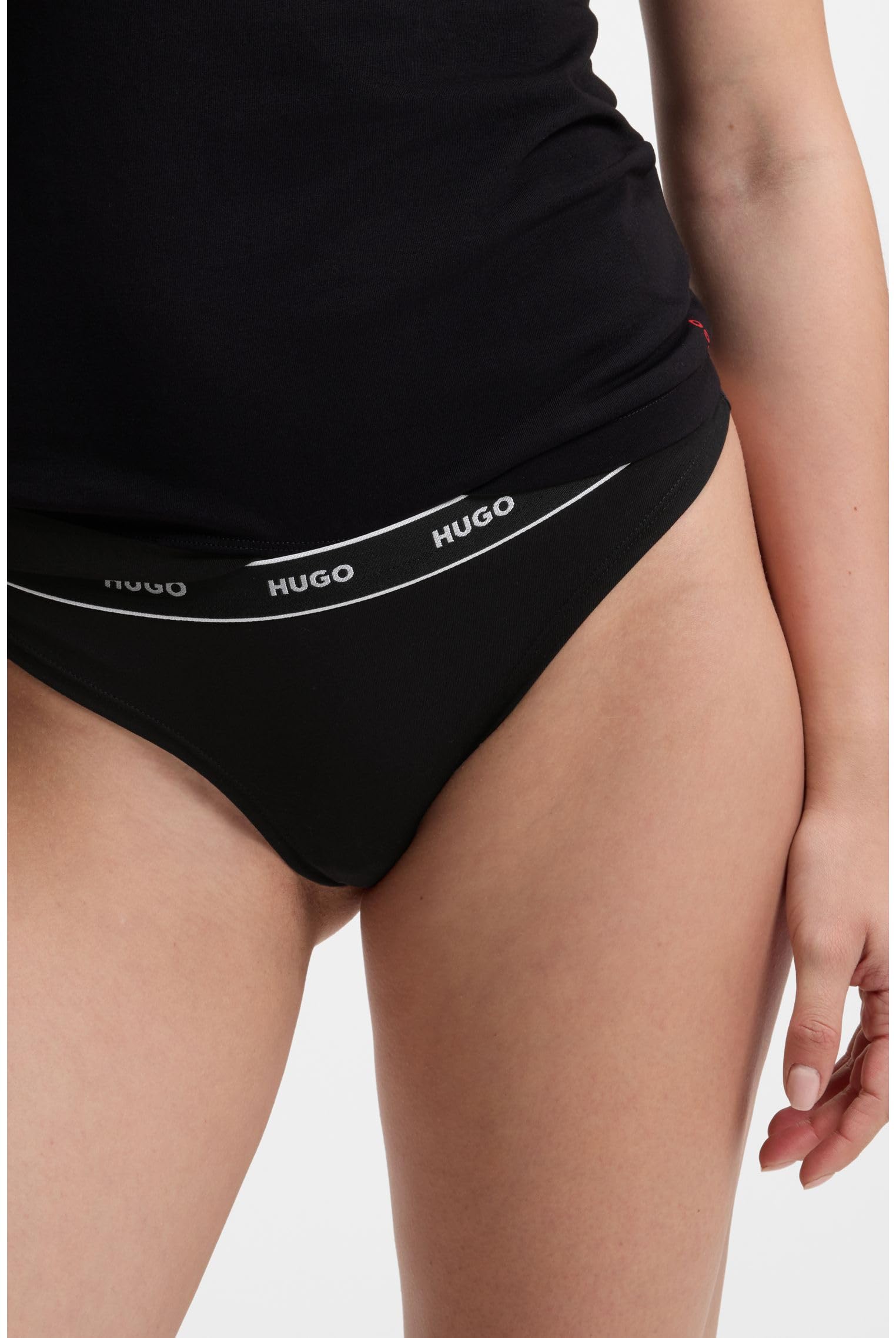 Hugo Triplet Thong Stripe Perizoma Donna (Pacco da 3)