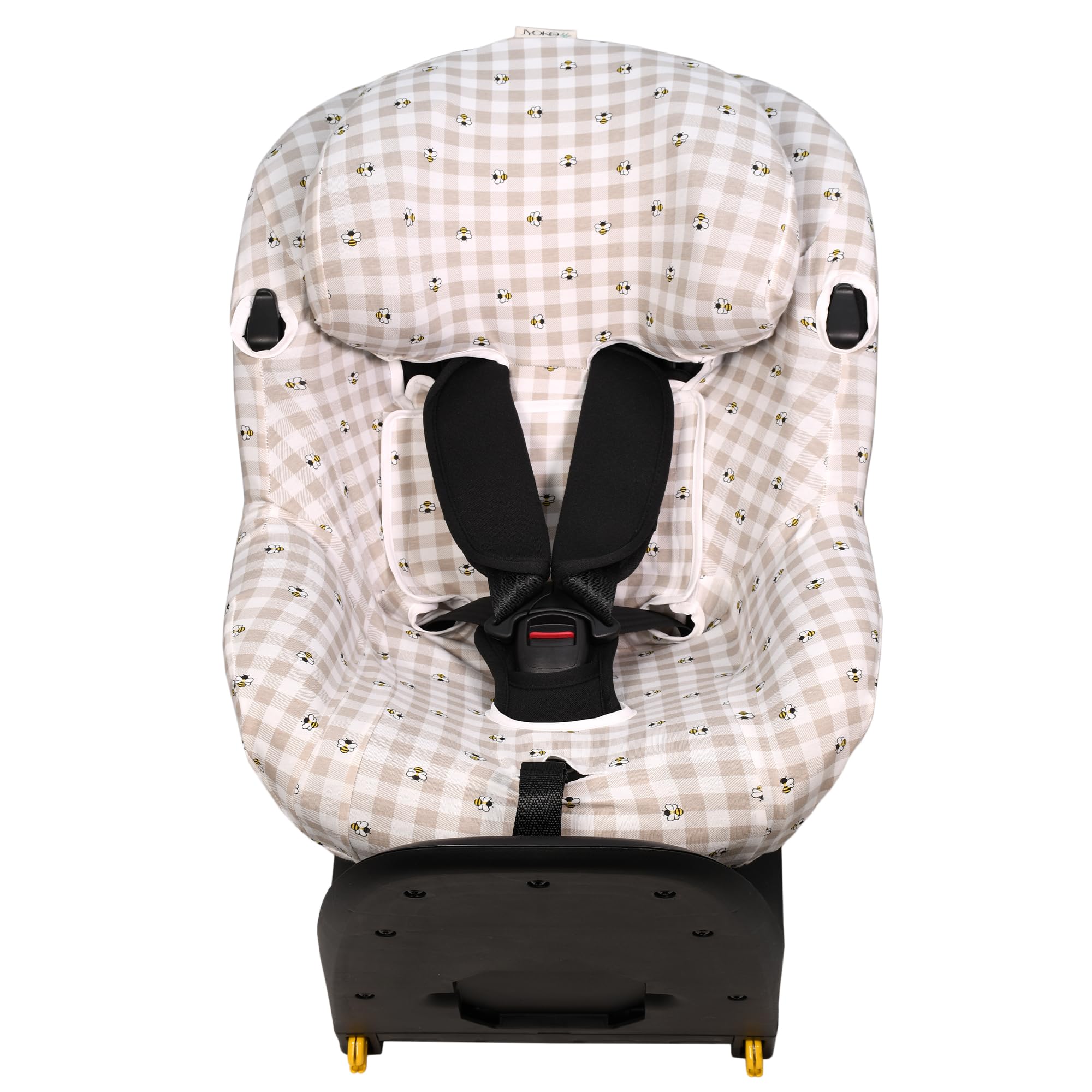 JYOKO Kids Funda de algodón para Silla de Coche Compatible con Maxi Cosi Mica I-Size (Picnic Vichy)