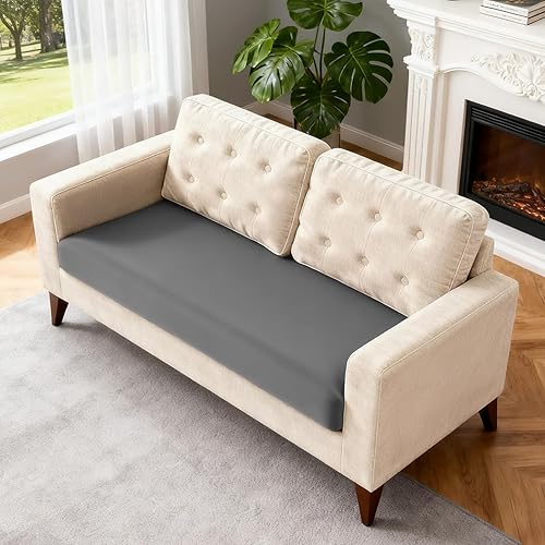 Miniatura 52 de TAOCOCO Fundas de sofá modular, fundas elásticas de cojín para sofá seccional en forma de L, 4 fundas de asiento seccionales, protector de muebles