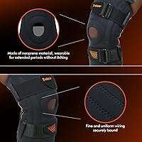 Vista 6 de Rodillera ajustable para mujeres y hombres, rodillera estabilizadora de rótula, soporte de rodilla con estabilizadores laterales para aliviar