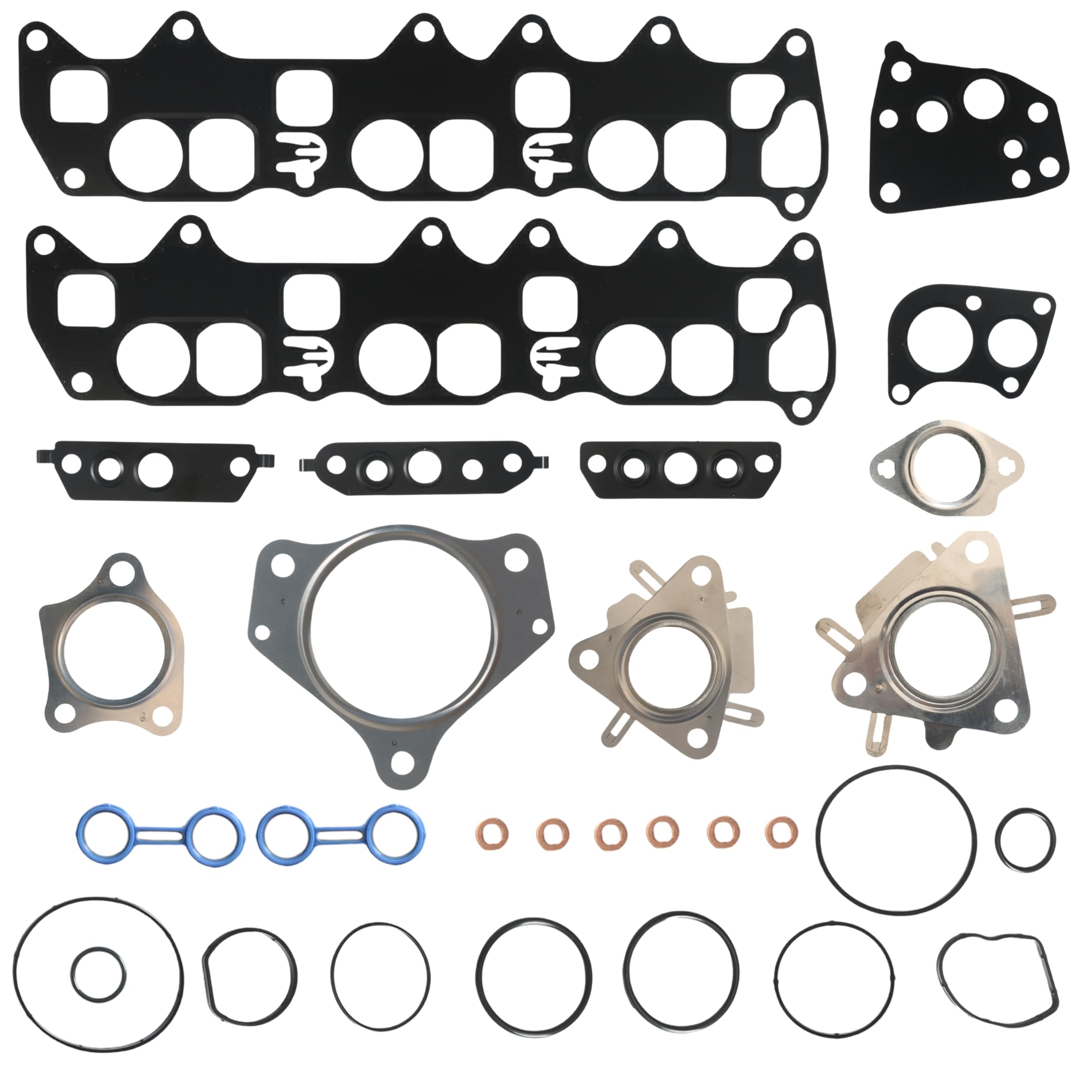 Kit de joints pour radiateur d'huile pour Mercedes W203 W204 W211 C218 W639 A209 X218 W213 W461 W166 W222 W251 B906 Remplacer N° 524280 524281 2194920080 (30 pièces)