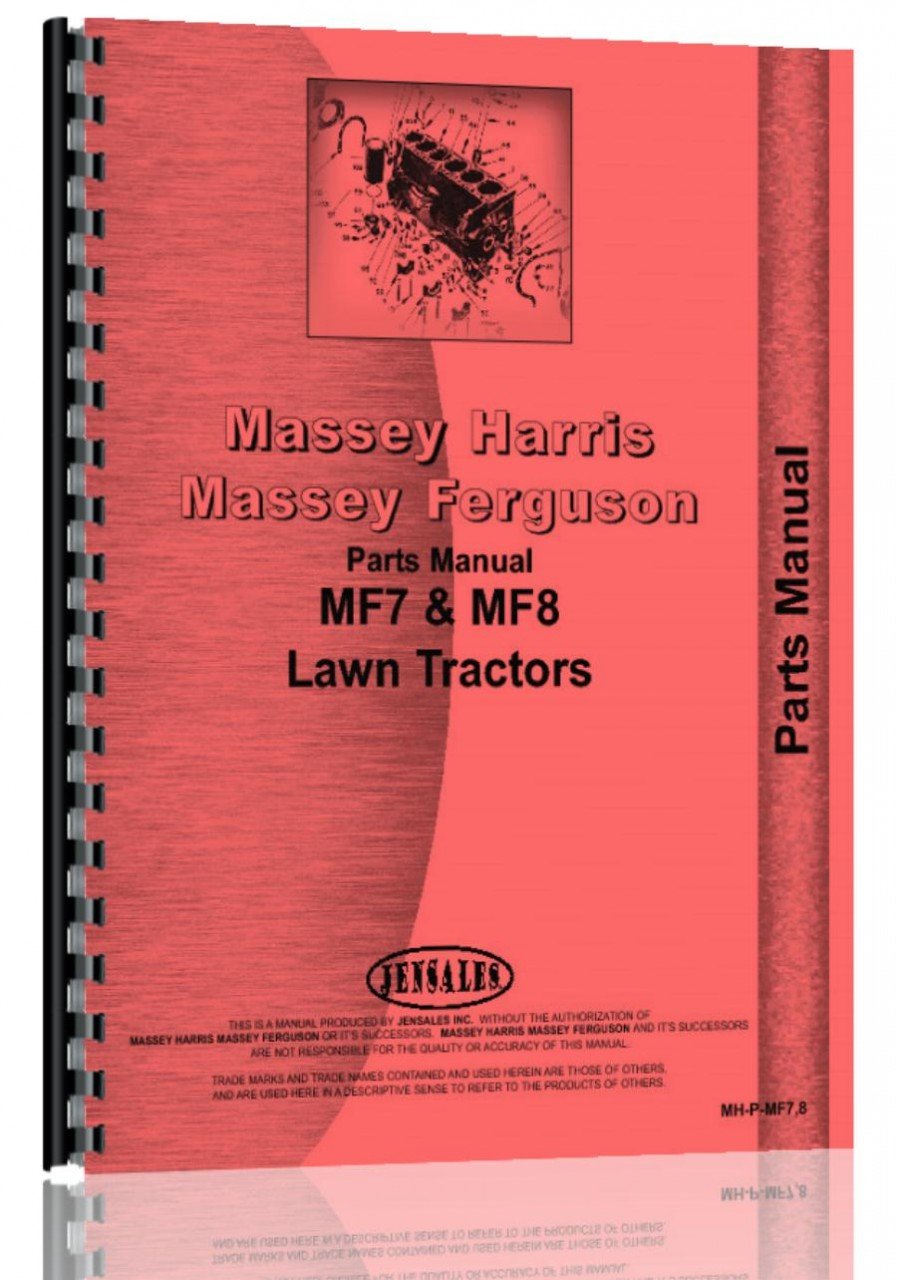 Massey Ferguson 7 Lawn and Garden Tractor Parts Manual