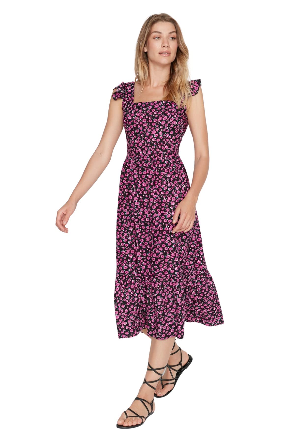 Trendyol FeMan Midi A-line Regular fit Woven Dress