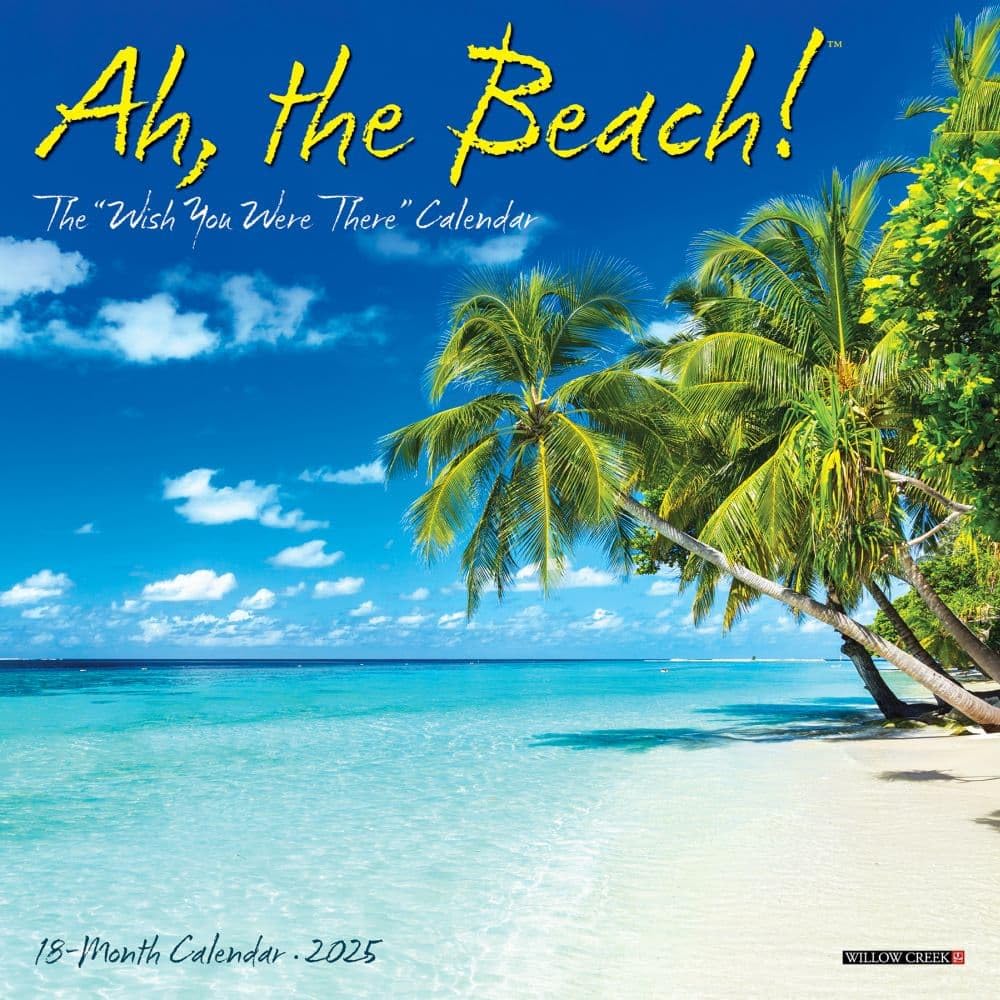Ah The Beach! 2025 7" x 7" Mini Wall Calendar