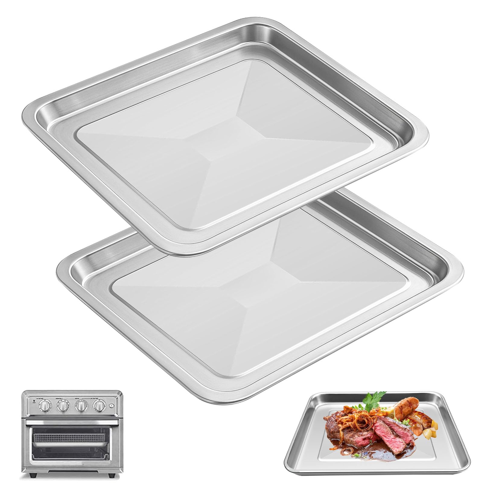 Amazon.com: 2Pcs Air Fryer Tray for Cuisinart TOA-60 TOA-65 TOA-70