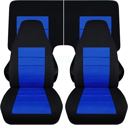 Miniatura 14 de Totally Covers Compatible con cubiertas de asiento para Chevy Camaro 1982-1992: Negro - Juego completo (23 colores) Cupé/Convertible Banco Negro