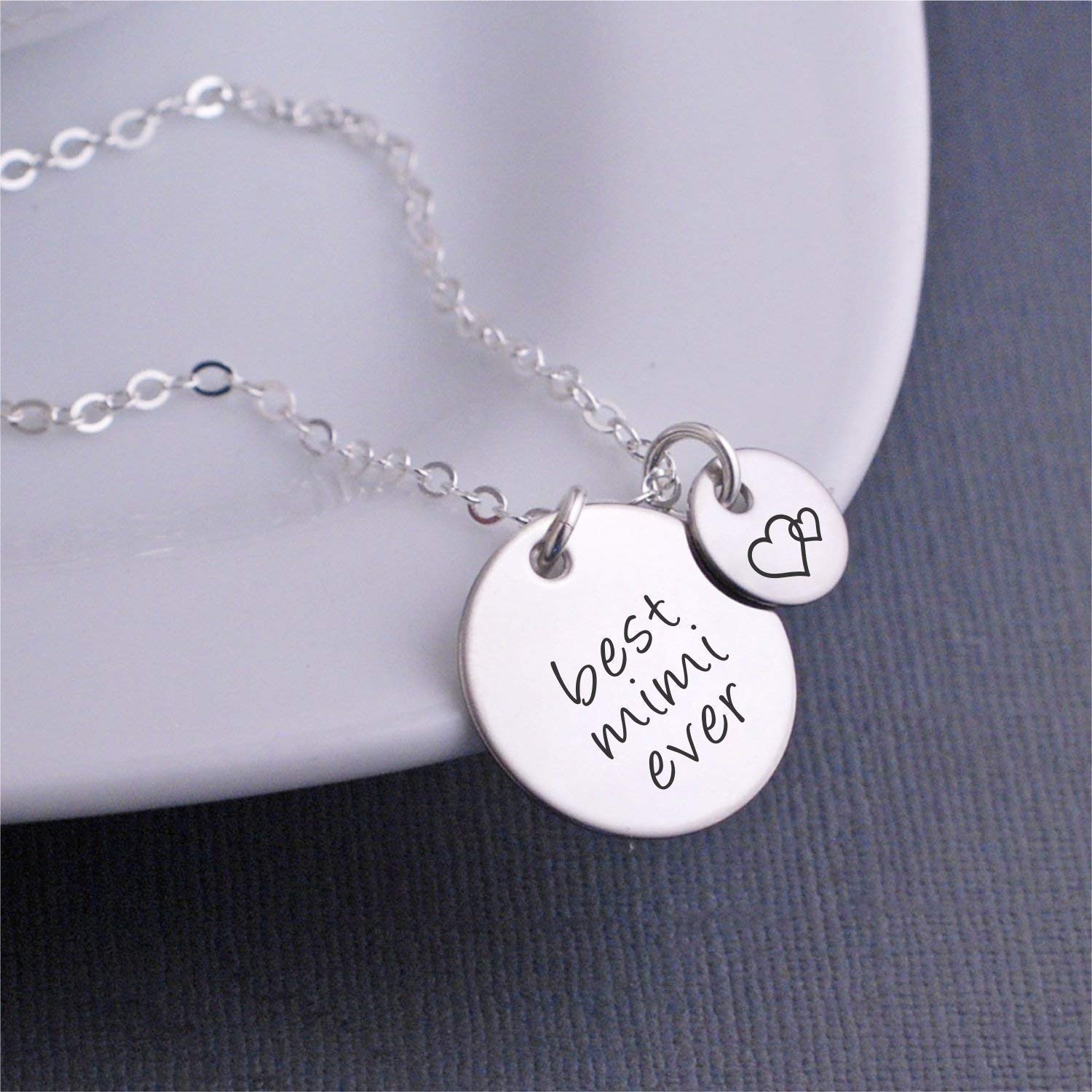 Gift For Mimi, Best Mimi Ever Necklace, Mother's Day Gift for Mimi