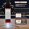 10W Laser Engraving Machine,Engraver Cutter with 0.05mm High Precision, Engraving Area 510 x 580mm,Laser Engraver,for Wood Stainless Steel Leather Boardcard