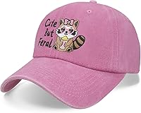 POWEROSE Funny 'Hang in There It Gets Worse' Baseball Cap - Adjustable Cotton Hat for Men Women, Embroidered Bomb Design