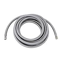 Vista 6 de Endurance Pro Manguera Conectora de Suministro de Agua Flexible Trenzada de Acero Inoxidable Universal para Máquina de Hielo de 15 Pies, Accesorios