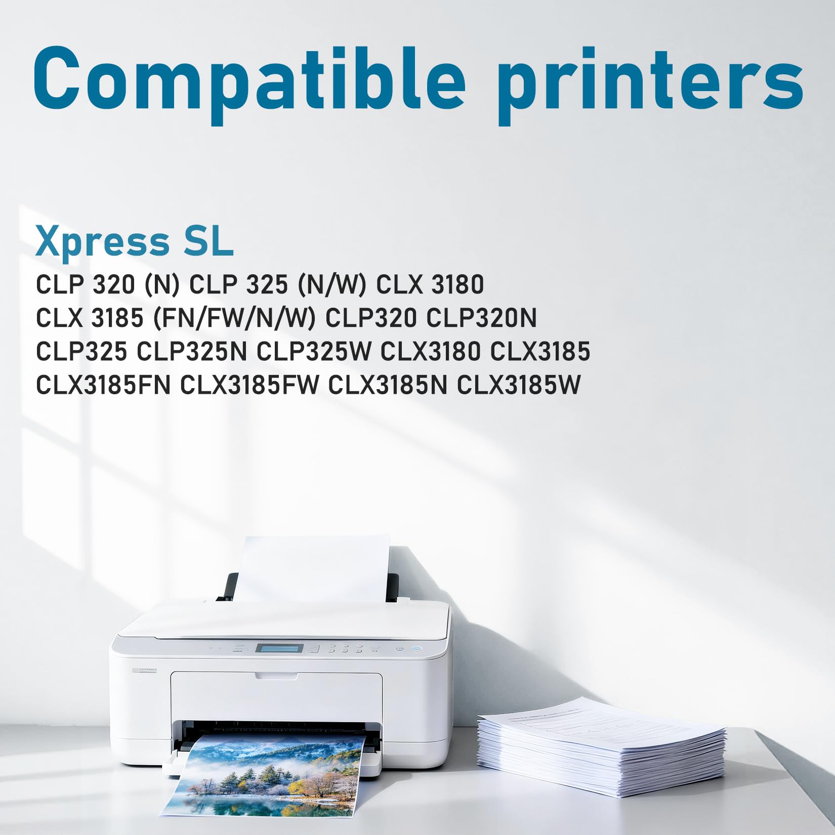 4X CLT-K407S CLT-409S Compatible Samsung CLT-K4072S Samsung CLT-K409S Toner pour CLP-320 CLP-320N CLP-320W CLP-320N CLP-325 CLP-325N CLP-325W CLX-3180 CLX-3180FN CLX-3180FW CLX-3185 CLX-3185F