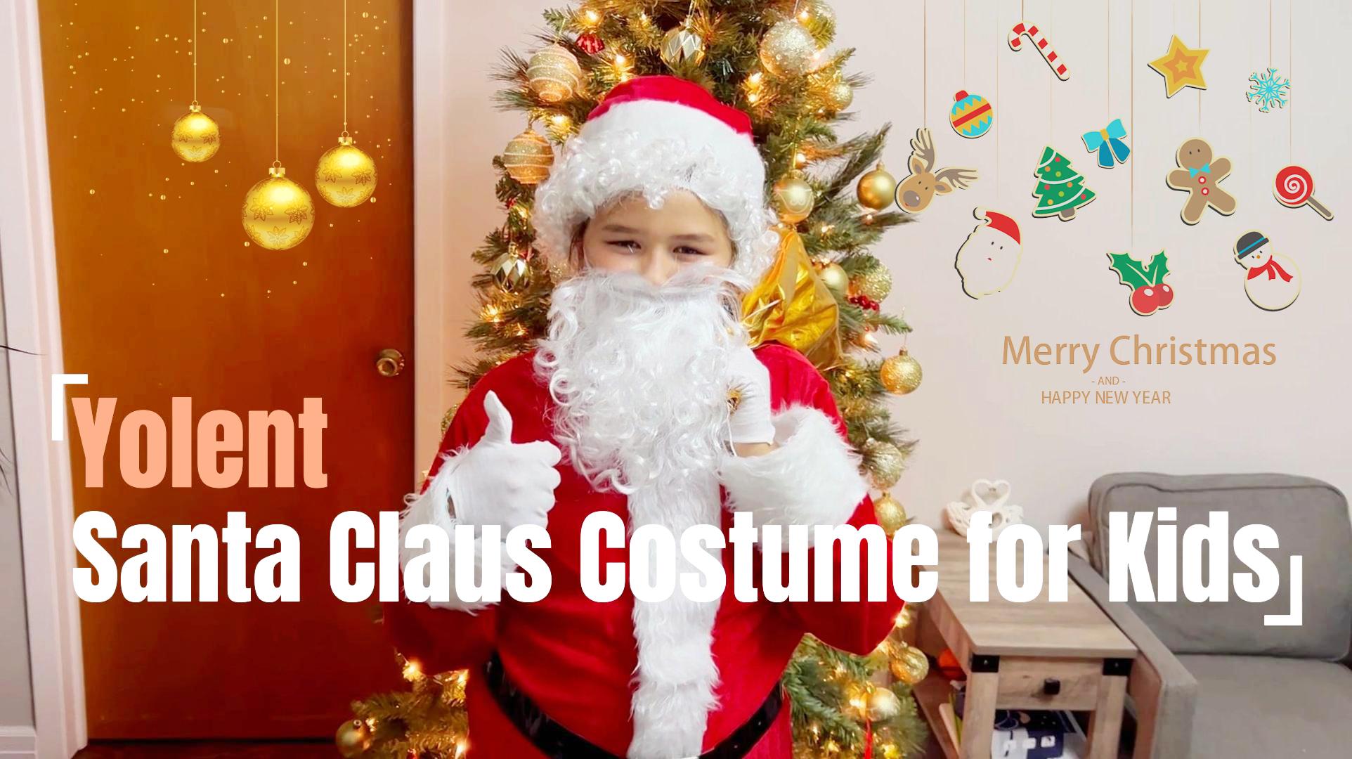 Disfraz de Santa para Niños 9 piezas Talla S miniatura 7