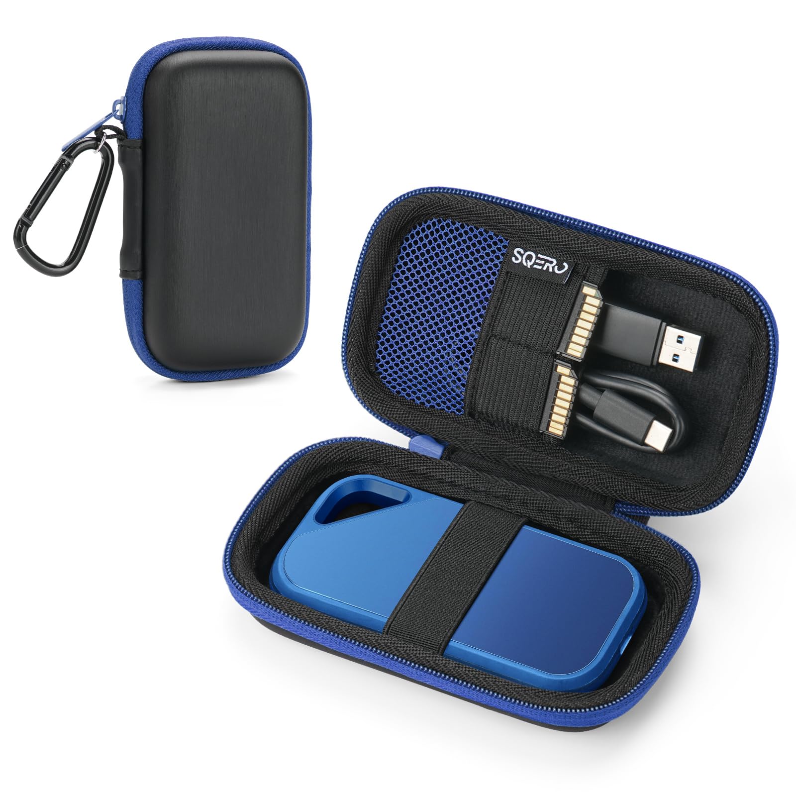 Étui de Protection pour SanDisk Portable/Extreme/Extreme Pro Disque Dur SSD Externe, Housse Coque de Transport Rigide