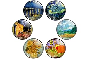 Vincent Van Gogh Pinback Button Set: Display Your Artistic Side
