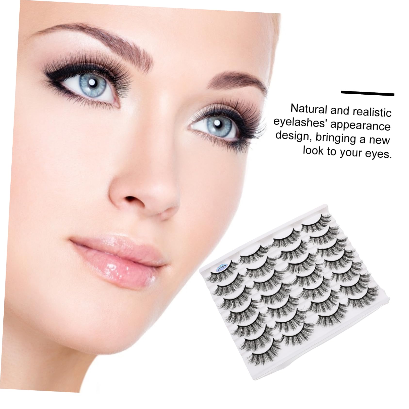 POPETPOP Pestañas Postizas Naturales Pack De Extensiones De Maquillaje Para Uso Diario y Eventos Especiales Efecto Realista y Atractivo Accesorios Cosméticos Para Mujeres