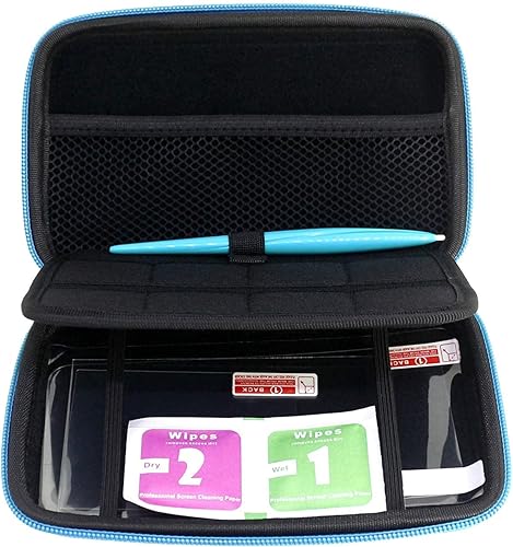 Miniatura 3 de Funda 3 en 1 para 2DS XL con lápiz capacitivo, 2 protectores de pantalla y 8 tarjetas de juego y agarre de mano para Nintendo 2DS XL