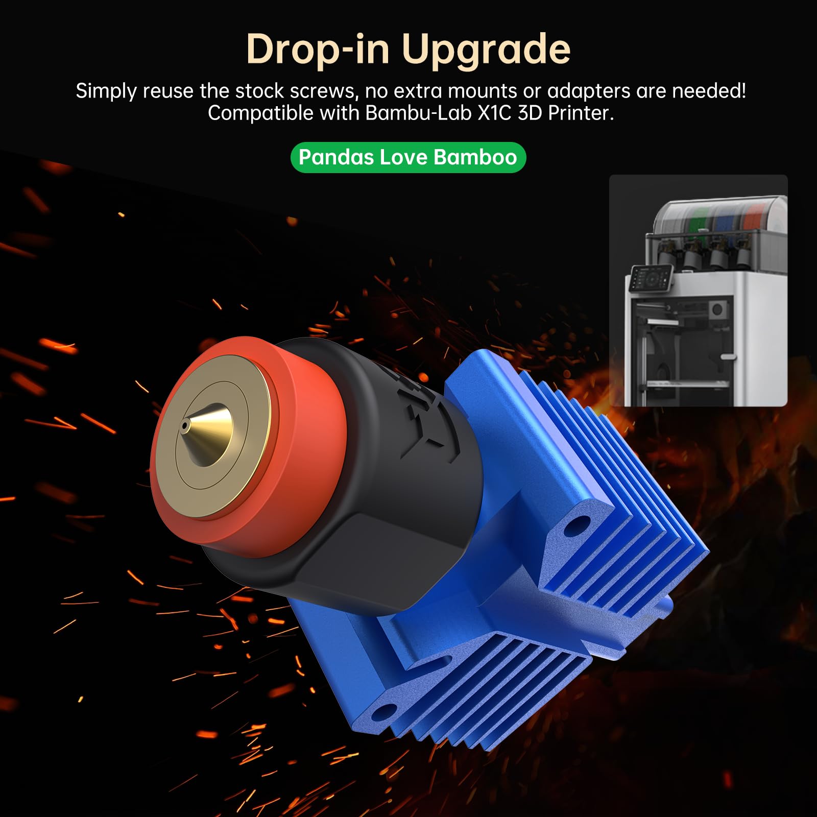 P1S P1P Hotend Kit Complet Tête D'impression Hot End Avec