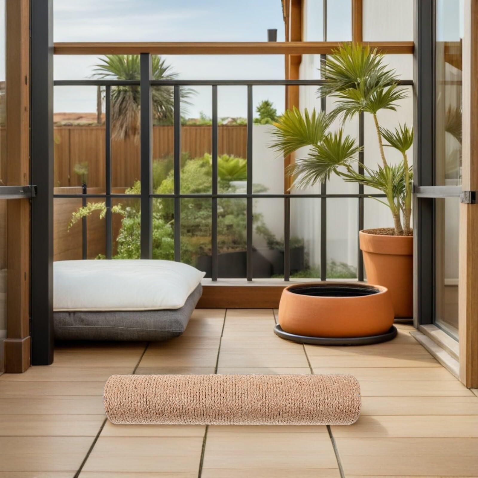 4 Postes de Sisal para Gatos de 30x6 Cm, Repuesto para Rascador de Árbol, Diseño DIY, Protección de Muebles y Entretenimiento para Gatos en Interiores