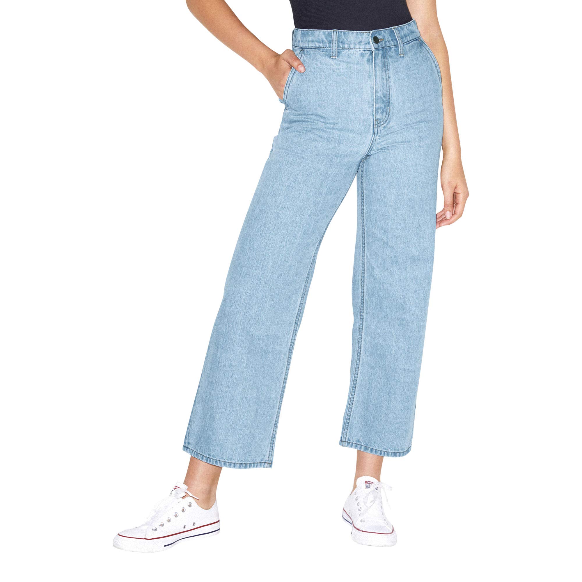 American ApparelWomen's Crop Wide Leg Jean