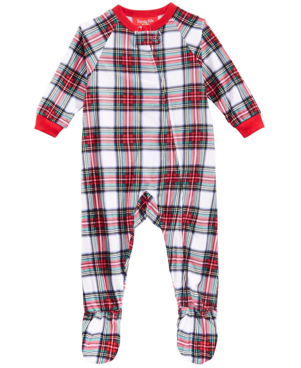 allbrand365 designer Matching designer Baby Stewart Plaid Footed Pajamas