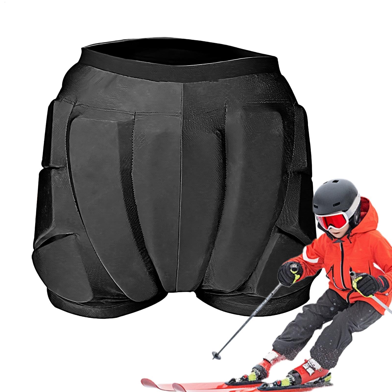 Cuscinetti protettivi per pattinaggio a rotelle, pantaloncini da snowboard, pantaloncini di protezione per snowboard, attrezzatura di sicurezza per pattinaggio su ghiaccio, cuscinetti protettivi per