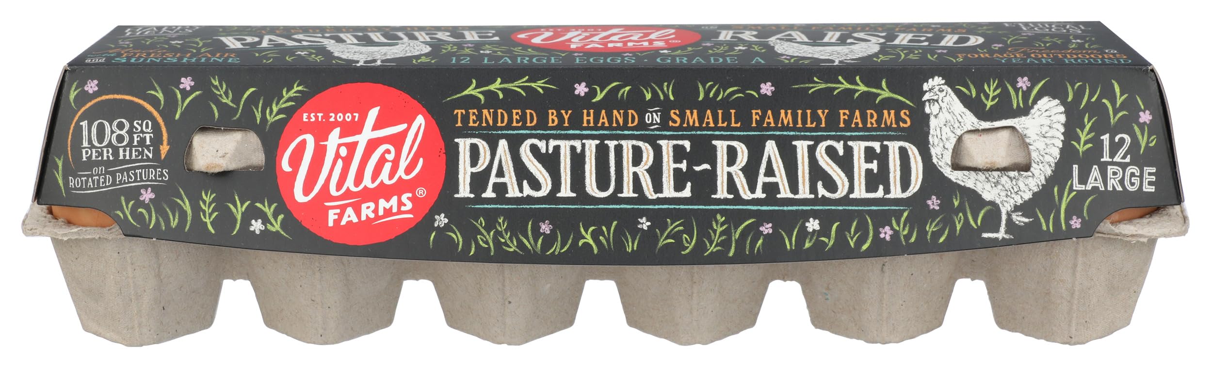 Vital Farms Large Grade A Eggs 12 Count