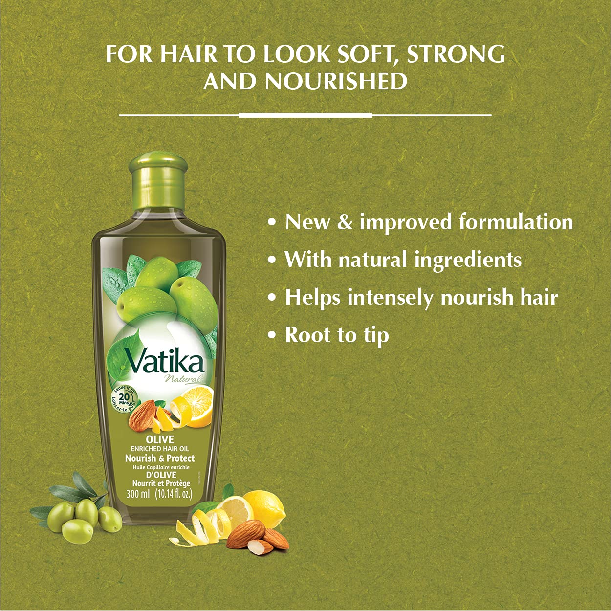 Dabur Vatika Naturals Olive Enriched Hair Oil 200 ml