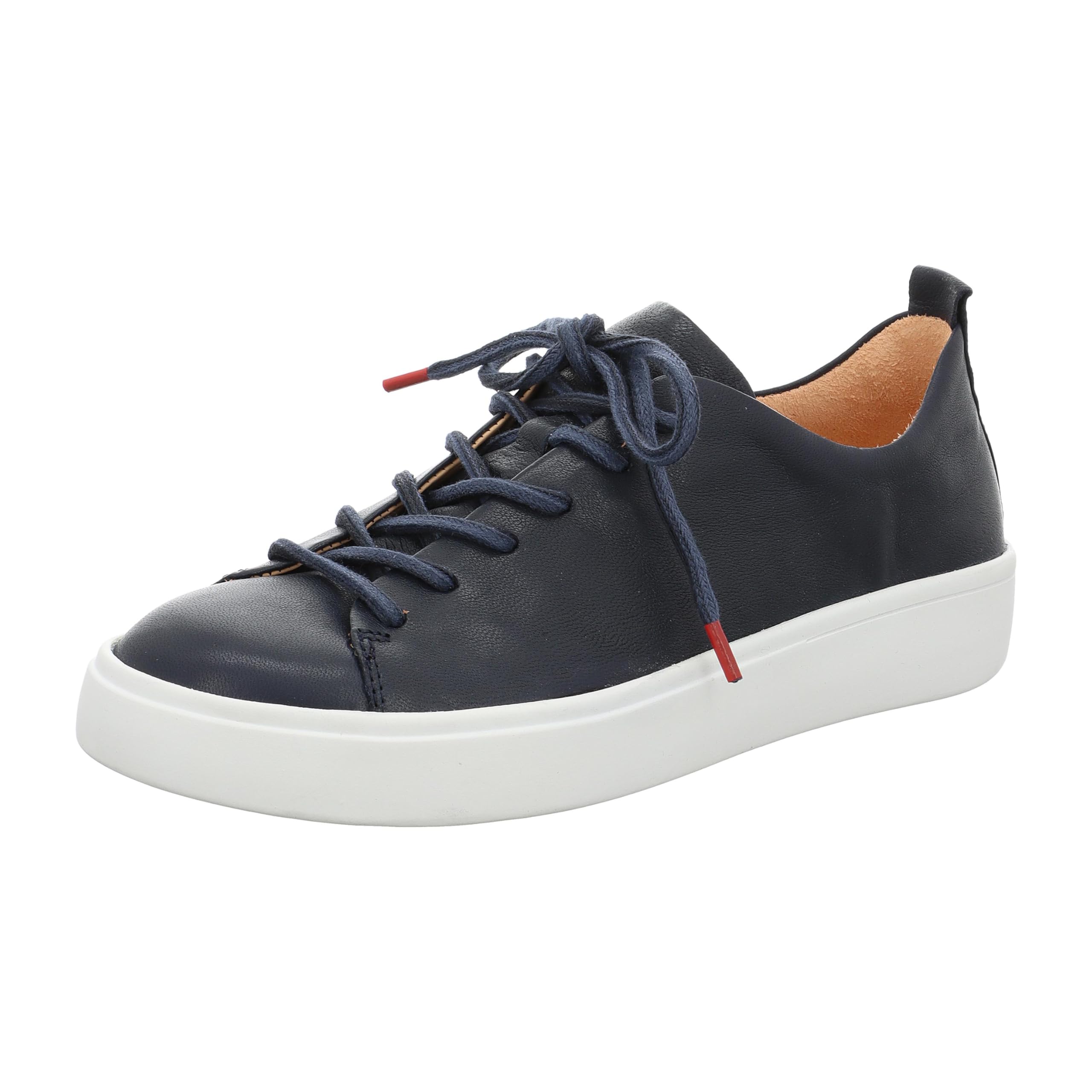 Think! Damen GRING chromfrei gegerbte nachhaltige Halbschuhe, Navy 8010