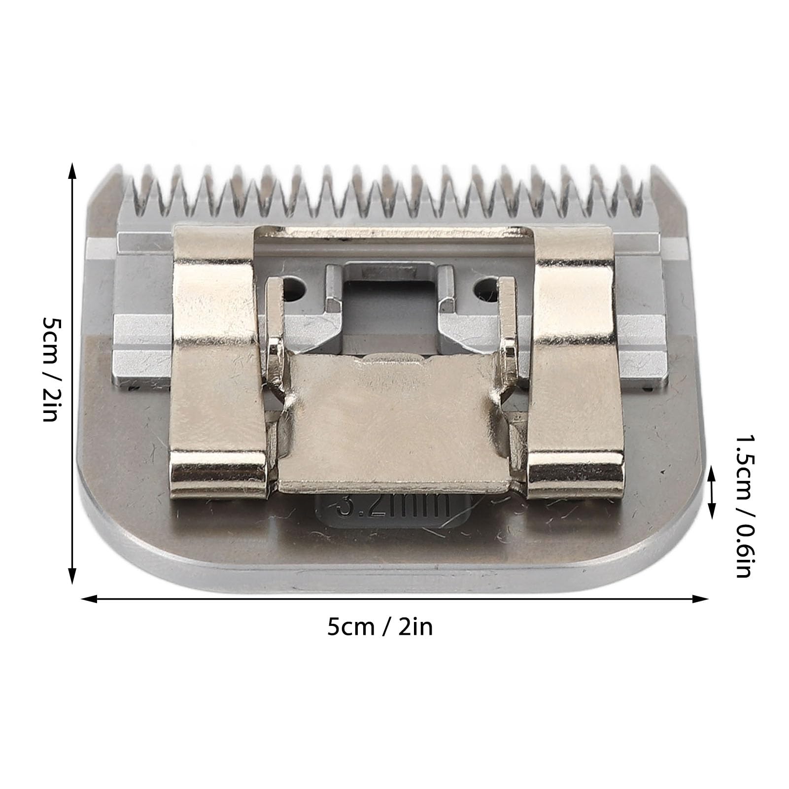 Cuchillas para Cortar Perros Cortantes, Talla 7f 3.2 Mm, Acero Carbonizado Desmontaje de Dientes Profundos para Mascotas Cuchillas de Aseo, para Preparación para Perros