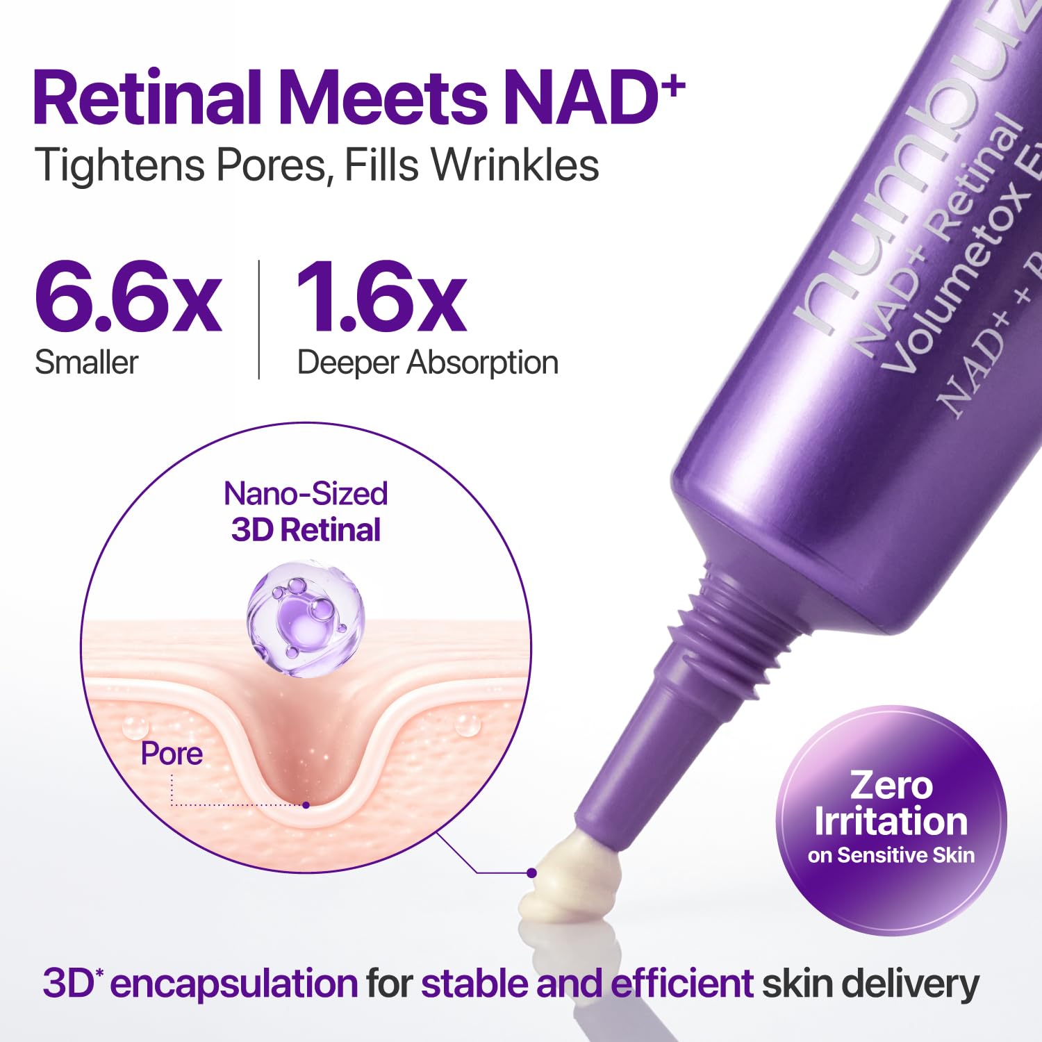 numbuzin No.9 NAD+ Retinal Eye Cream for Anti-Aging, Keratosis Pilaris, Strawberry Skin, Firmer Skin with Retinoid, Peptides & Niacinamide, Gentle Retinal, Multi-Use Eye Cream, 0.67 fl. oz.